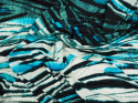 Dzianina wiskozowa - Niebieska zebra