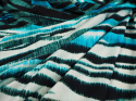 Dzianina wiskozowa - Niebieska zebra