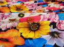 Jedwab lurex - Nasycone kwiaty i wytłoczenia