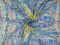 Jedwab szyfon - Etno wzory, żółte tło