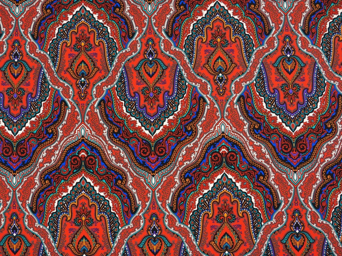Jedwab elastyczny - Gęste ornamenty Jedwab elastyczny - Gęste ornamenty