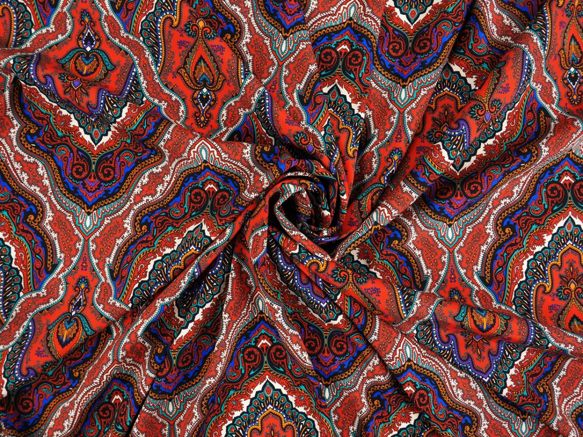 Jedwab elastyczny - Gęste ornamenty Jedwab elastyczny - Gęste ornamenty