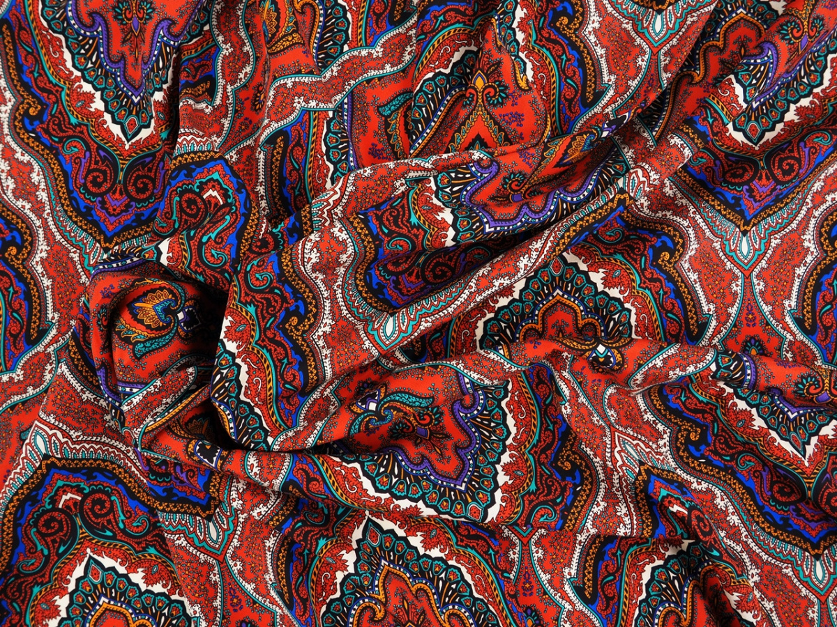 Jedwab elastyczny - Gęste ornamenty Jedwab elastyczny - Gęste ornamenty