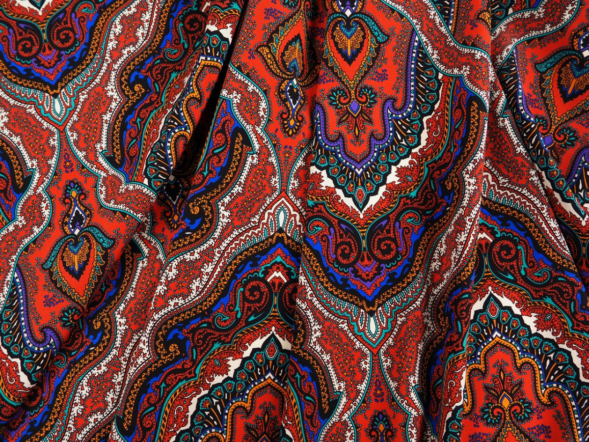 Jedwab elastyczny - Gęste ornamenty Jedwab elastyczny - Gęste ornamenty