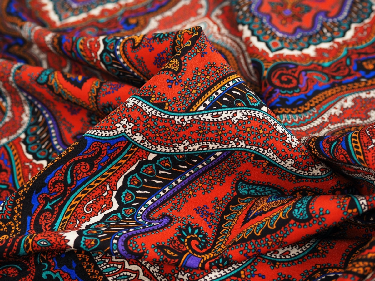 Jedwab elastyczny - Gęste ornamenty Jedwab elastyczny - Gęste ornamenty