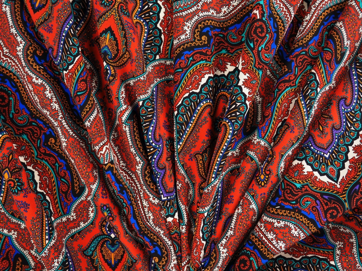 Jedwab elastyczny - Gęste ornamenty Jedwab elastyczny - Gęste ornamenty