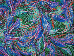 Jedwab elastyczny szyfon - Kolorowe abstrakcje