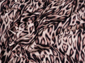 Jedwab elastyczny - Rozmyta pantera brąz