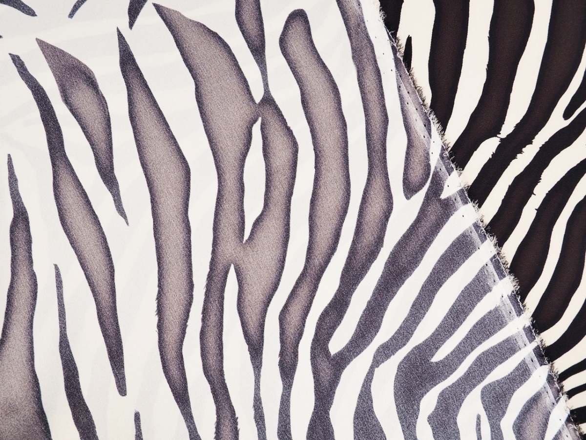Jedwab elastyczny - Paski zebry