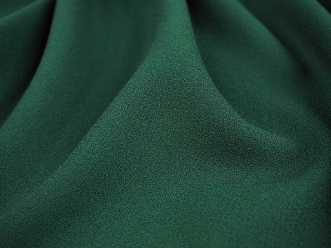 Krepa wełniana Alta Moda - Ciemny szmaragd
