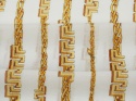 Poliester szyfon - Złote łańcuchy