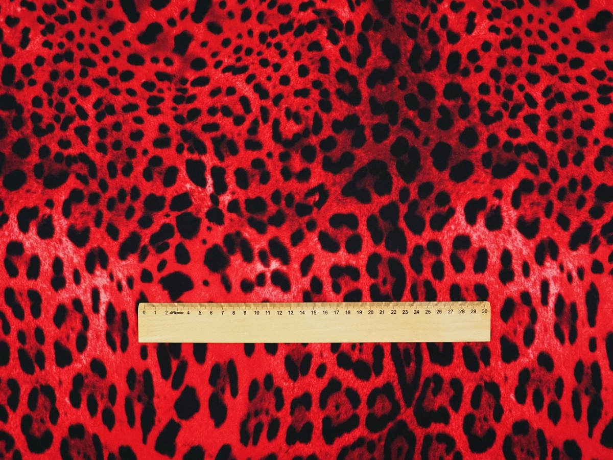 Wiskoza twill - Czerwona pantera DG Wiskoza twill - Czerwona pantera DG