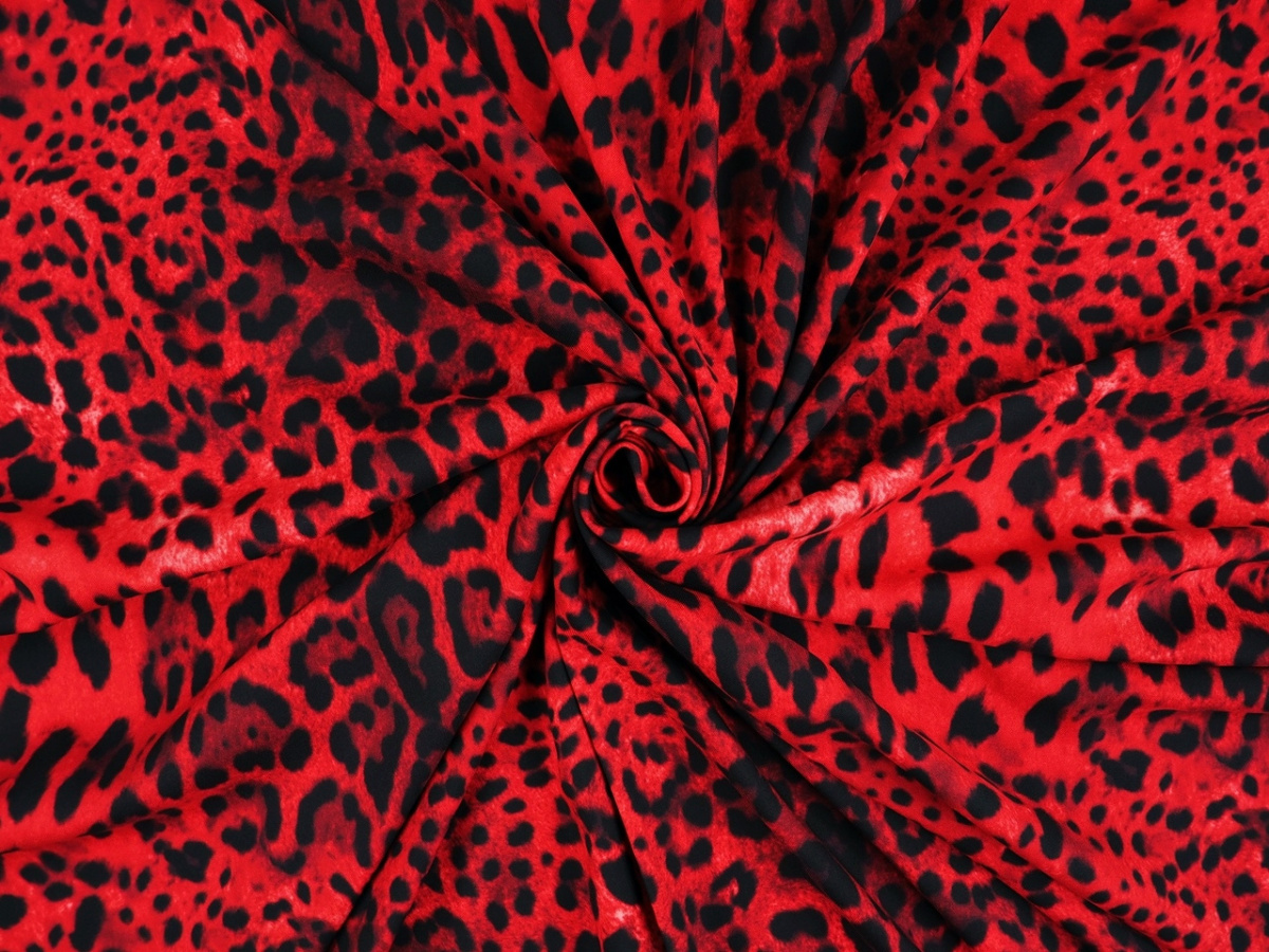 Wiskoza twill - Czerwona pantera DG Wiskoza twill - Czerwona pantera DG