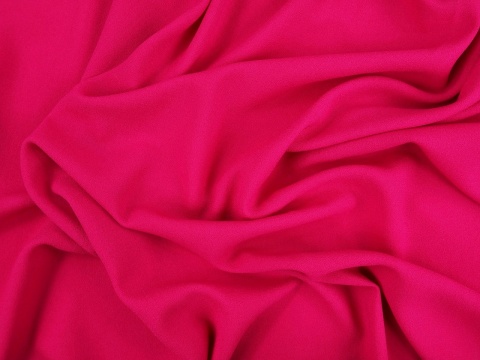 Krepa wełniana Alta Moda - Magenta VLNT [kupon 1,25 m]