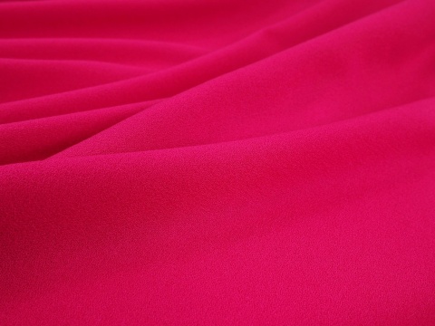 Krepa wełniana Alta Moda - Magenta VLNT [kupon 1,25 m]