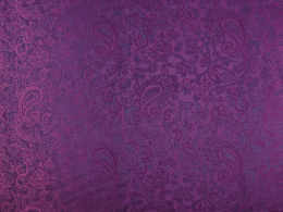 Podszewka wytłaczana - Opalizujący paisley fiolet