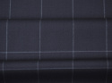 Wełna - Krata windowpane granat