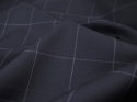 Wełna - Krata windowpane granat