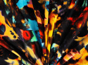 Welur wiskozowy - Jesienna abstrakcja