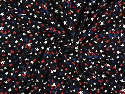 Wiskoza - Kolorowe gwiazdki na czerni
