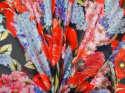 Jedwab szyfon - Kwiaty na łące DG