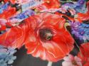 Jedwab szyfon - Kwiaty na łące DG