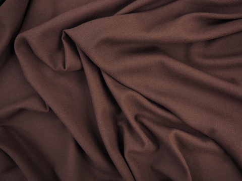 Krepa wełniana Alta Moda - Brąz