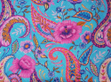 Wiskoza szyfon - Duży paisley i kwiaty
