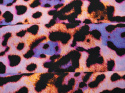 wzorzysta tkanina wiskoza pantera fioletowa