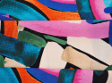 Wiskoza - Kolorowa abstrakcja beż [kupon 1,7 m]