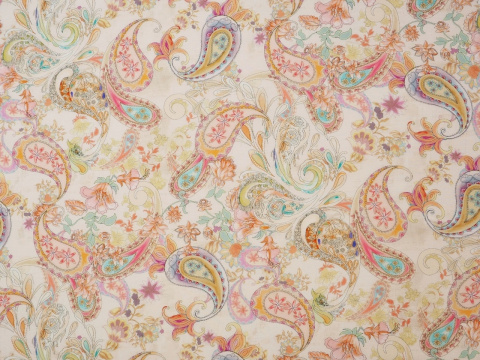 Wiskoza - Pastelowy paisley Wiskoza - Pastelowy paisley