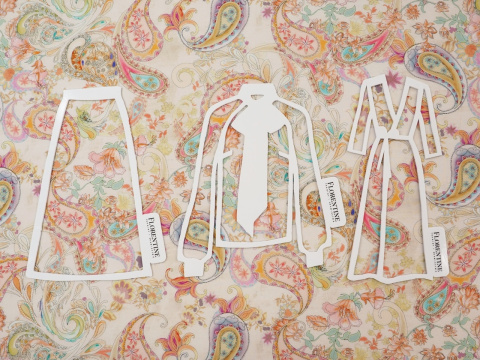 Wiskoza - Pastelowy paisley Wiskoza - Pastelowy paisley