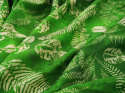 Wiskoza wytłaczana - Paprocie na zieleni