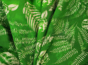 Wiskoza wytłaczana - Paprocie na zieleni