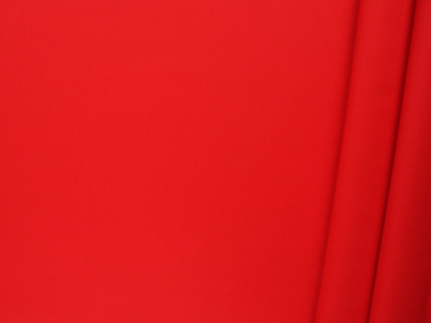 wełna double face czerwona