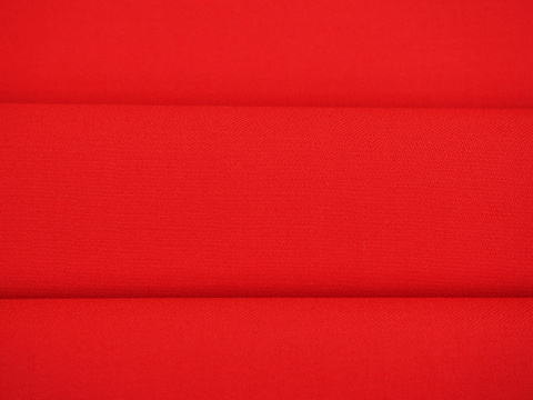 wełna double face czerwona