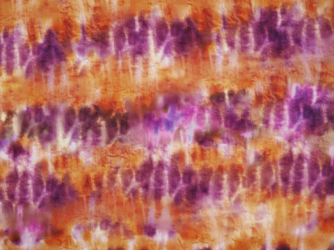 Wiskoza - Tie dye fiolet i rudy Wiskoza - Tie dye fiolet i rudy