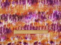 Wiskoza - Tie dye fiolet i rudy
