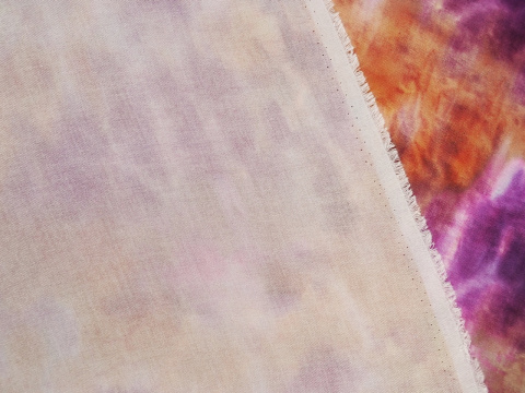 Wiskoza - Tie dye fiolet i rudy Wiskoza - Tie dye fiolet i rudy