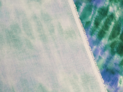 Wiskoza - Tie dye fiolet i zieleń Wiskoza - Tie dye fiolet i zieleń
