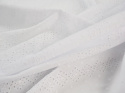 naturalna bawełna biała haftowana w paski