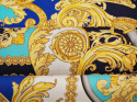 Bawełna elastyczna - Złote ornamenty