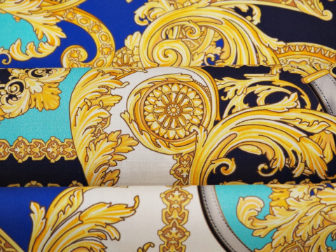 Bawełna elastyczna - Złote ornamenty Bawełna elastyczna - Złote ornamenty