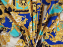 Bawełna elastyczna - Złote ornamenty