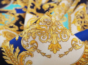 Bawełna elastyczna - Złote ornamenty