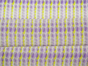 Jedwab z bawełną batyst - Fioletowe i żółte elipsy