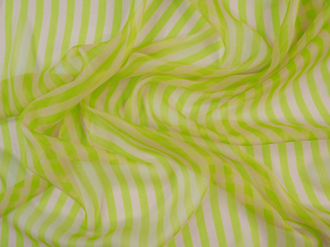 Jedwab szyfon - Pionowe paski neon Jedwab szyfon - Pionowe paski neon