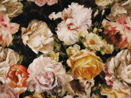 Wiskoza - Malowane kwiaty