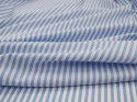 bawełna koszulowa naturalna w niebieskie paski
