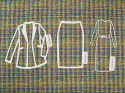 Chanelka bawełna - Zielony, żółty, niebieski